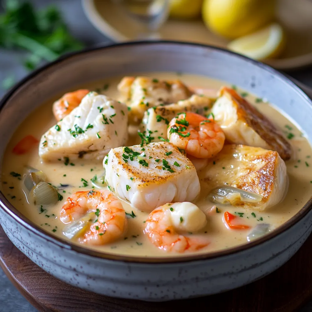 Blanquette de la mer : recette raffinée aux poissons et fruits de mer