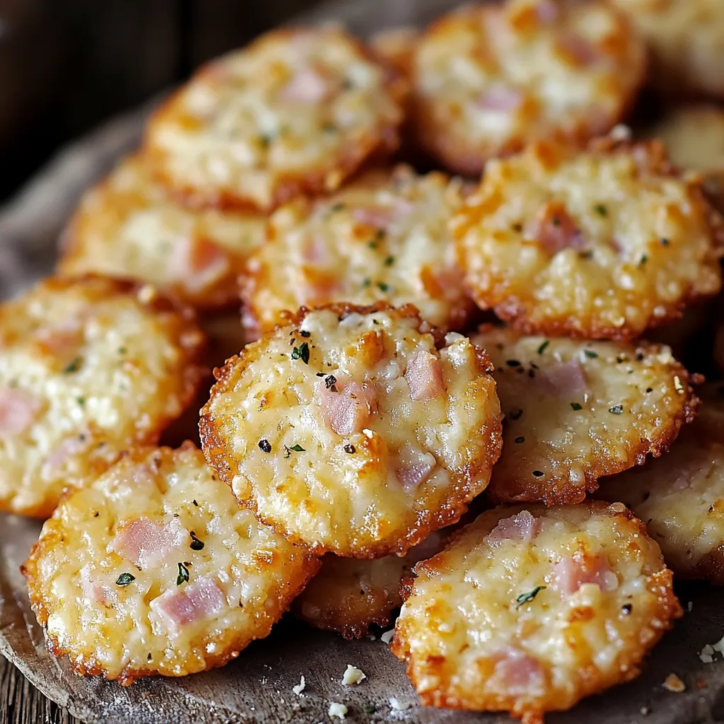 Cookies salés au parmesan et jambon - Une recette apéritive facile et gourmande