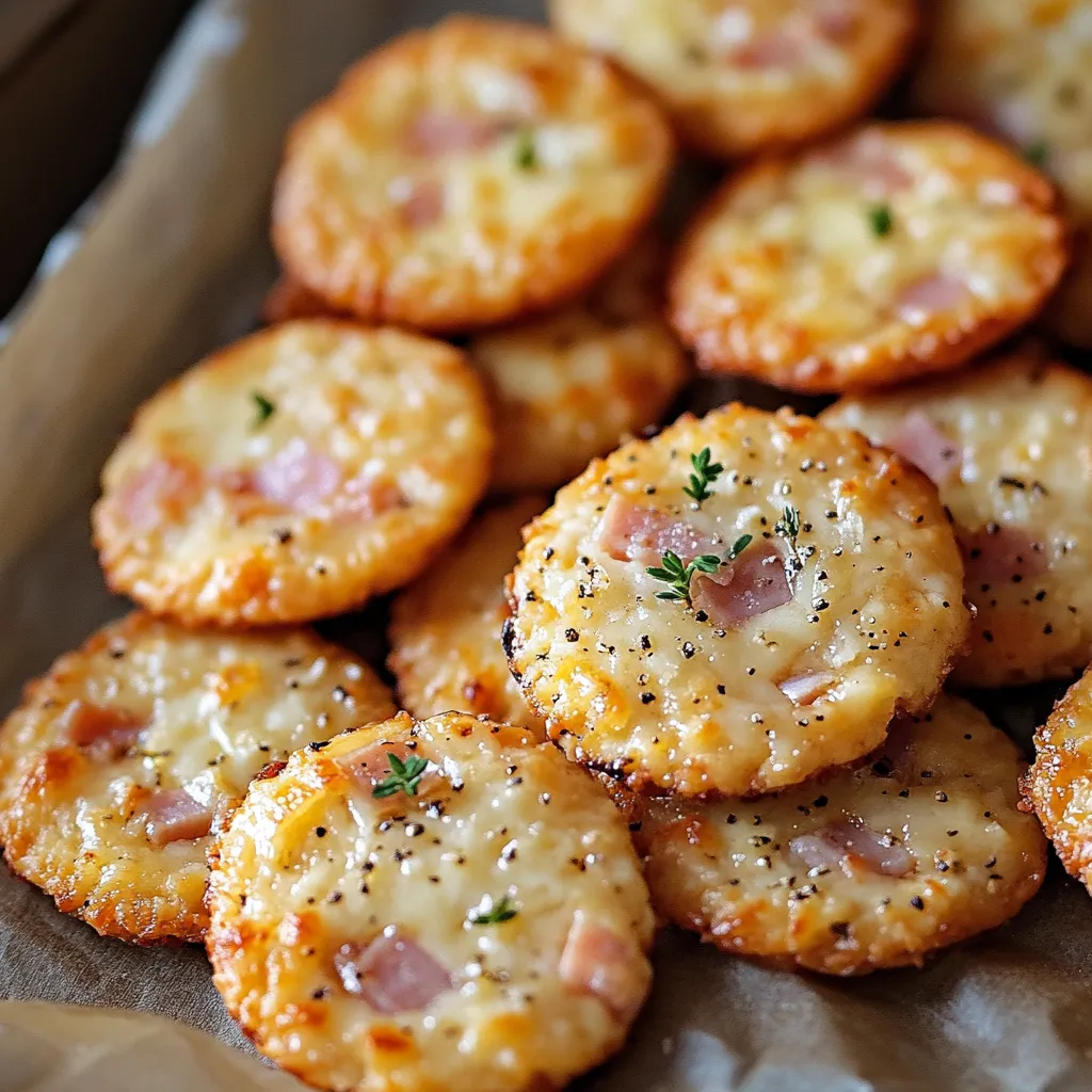 Cookies salés parmesan jambon