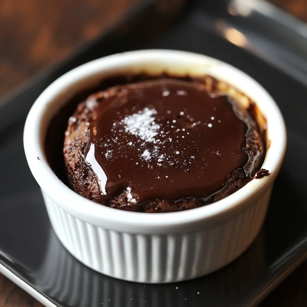 Fondant chocolat au cœur fondant