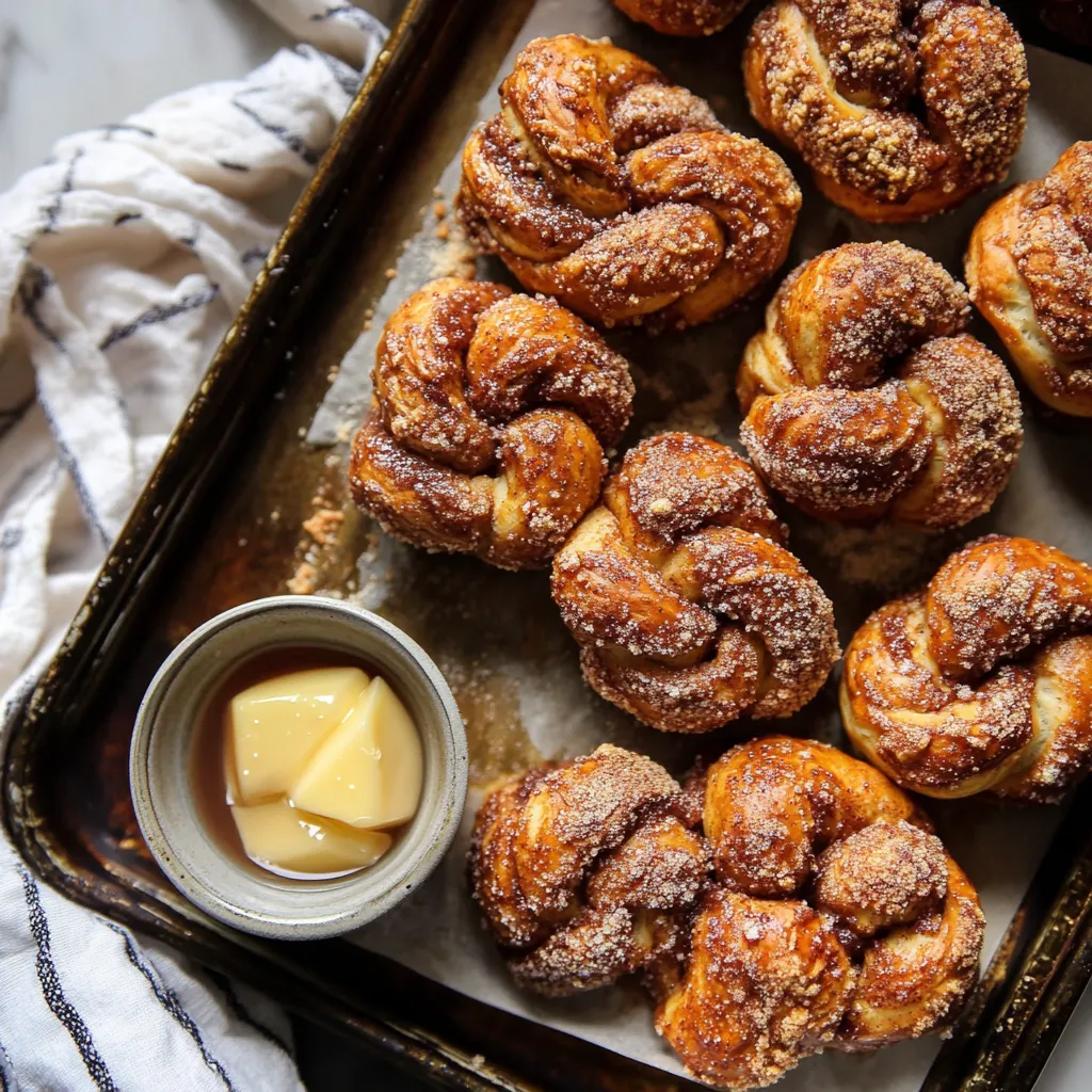 Bretzels moelleux à la cannelle et beurre de pomme