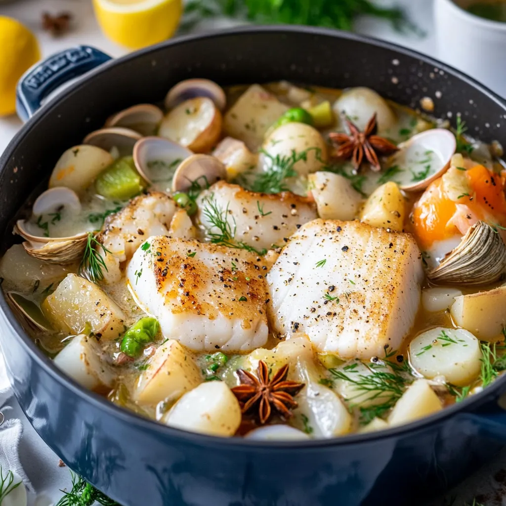 Pot-au-feu de la mer en cocotte