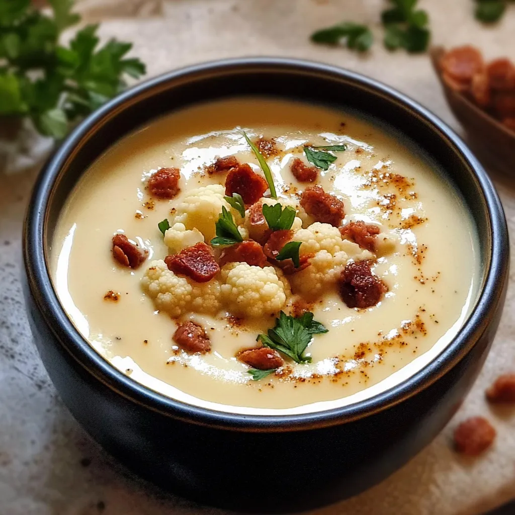 Velouté onctueux aux trois saveurs