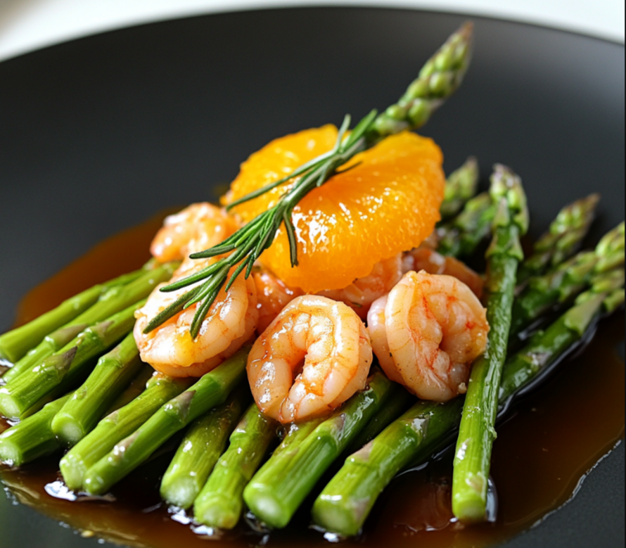 Fricassee-asperges-crevettes-caramel