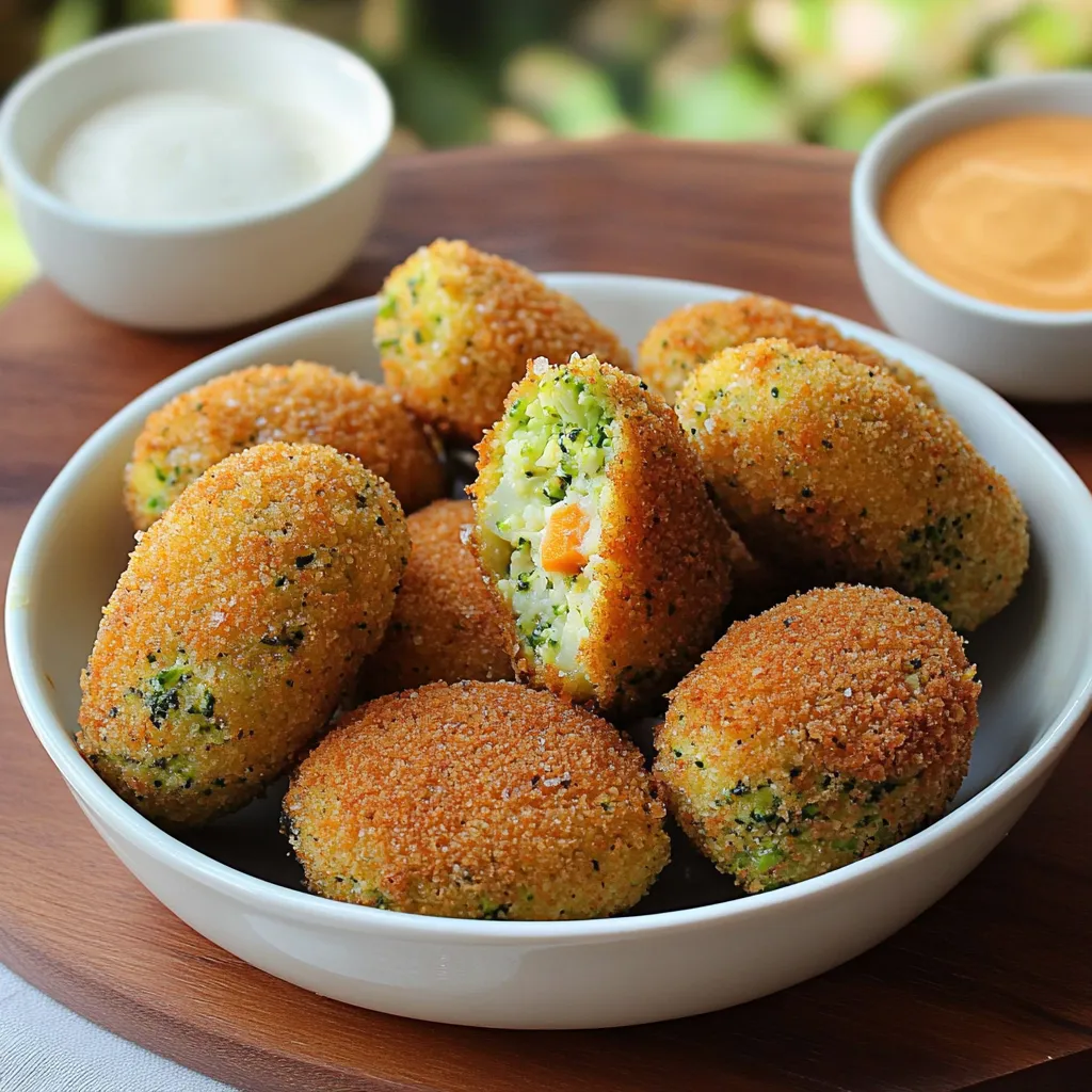 Croquettes brocolis et carottes croustillant