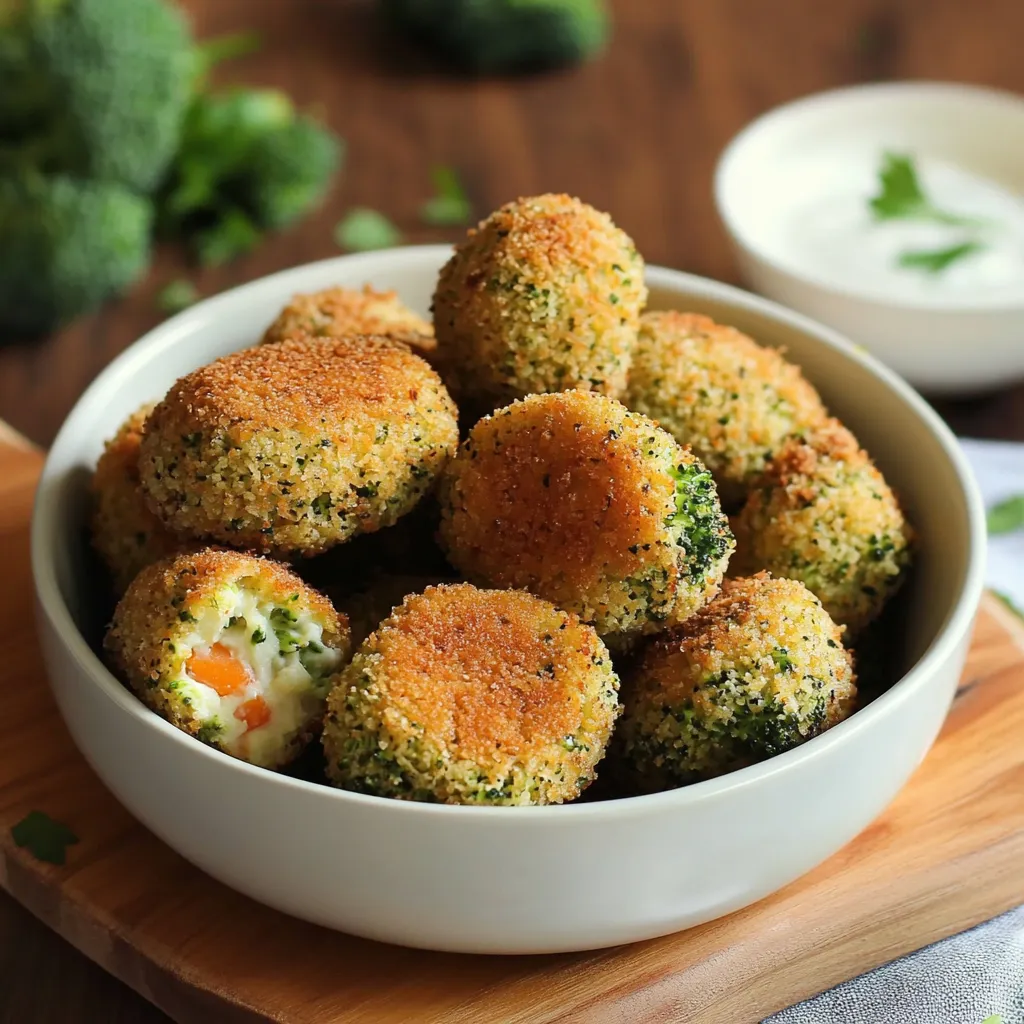 croquettes de légumes croustillantes aux brocolis et carottes