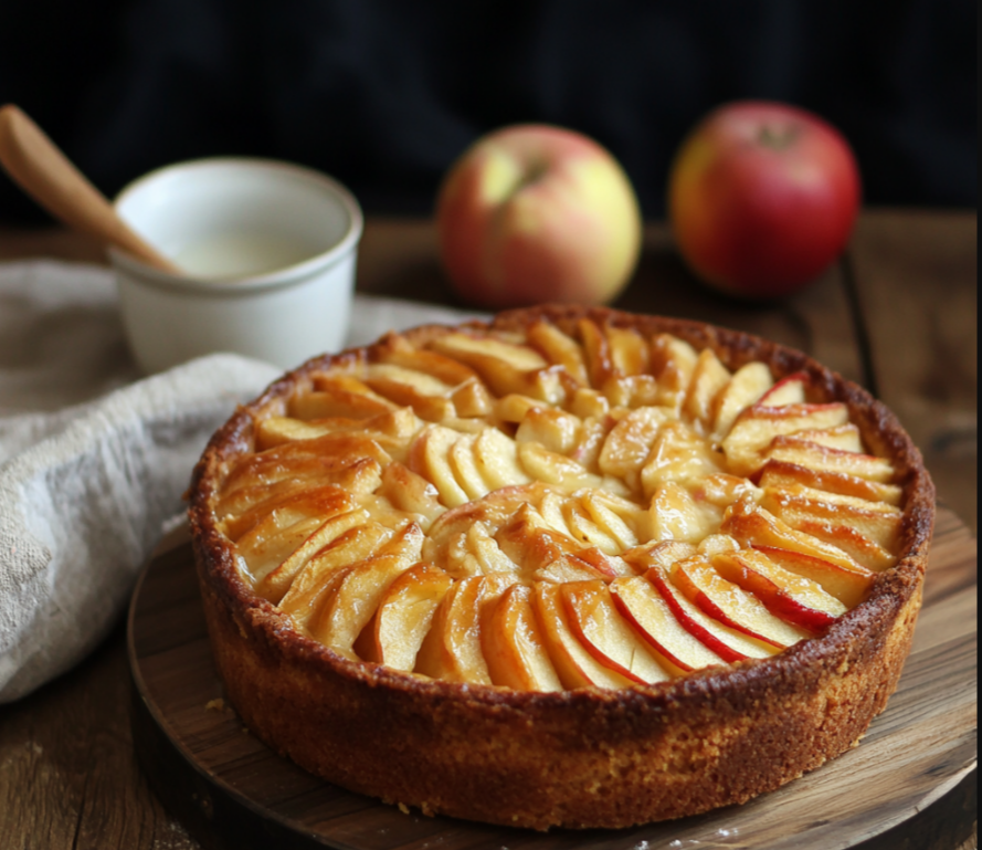 Gâteau invisible aux pommes