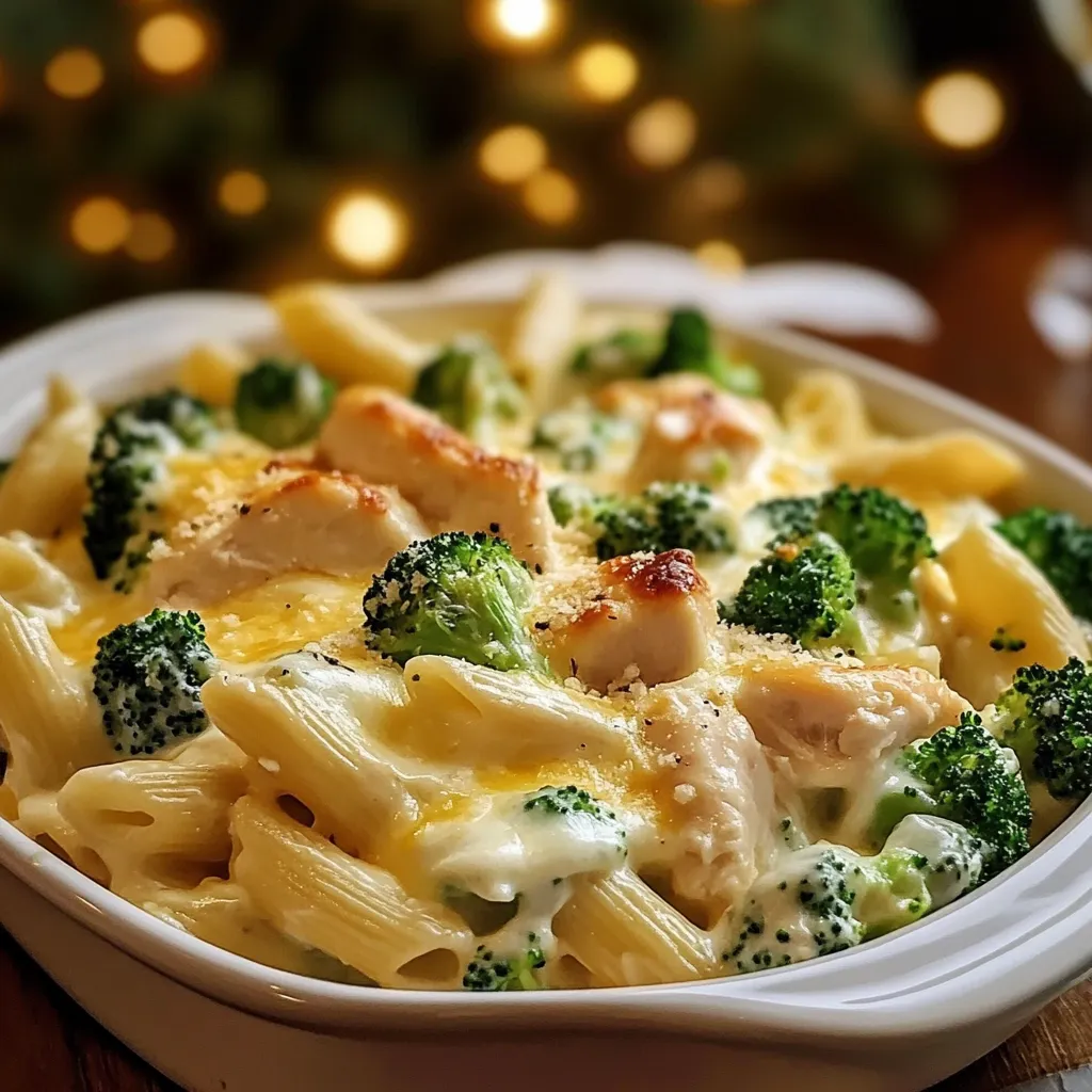 gratin de pâtes au poulet et brocoli, un plat complet et équilibré