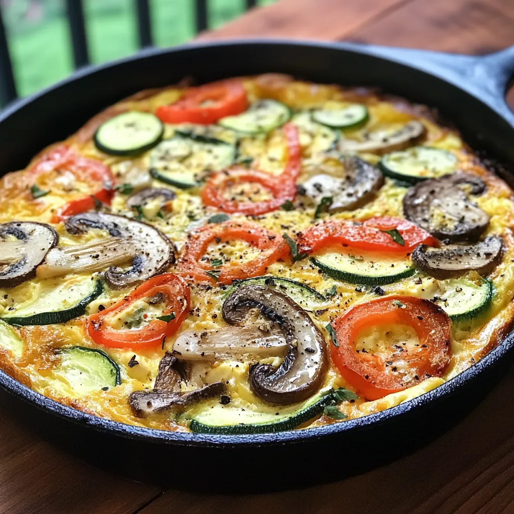 Frittata parfaite. Une omelette italienne personnalisable