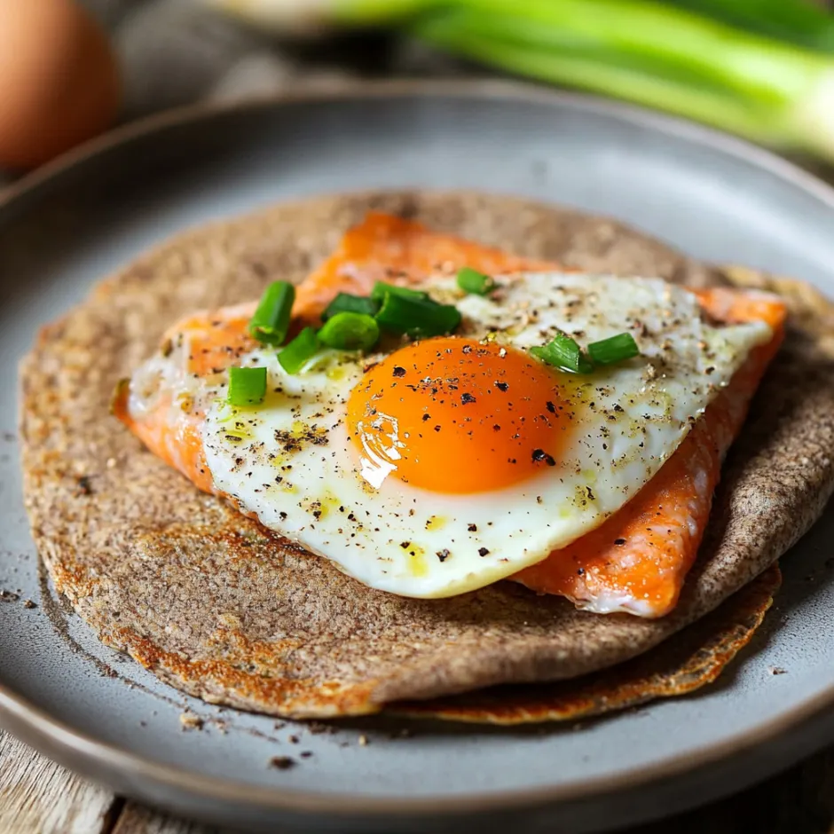recette galettes de sarrasin truite-poireau-œuf