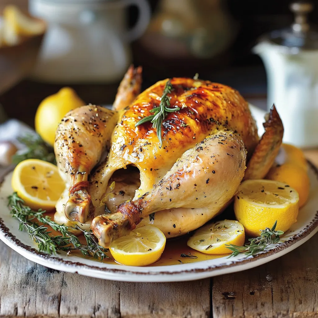 poulet rôti au citron selon la recette de Laurent Mariotte