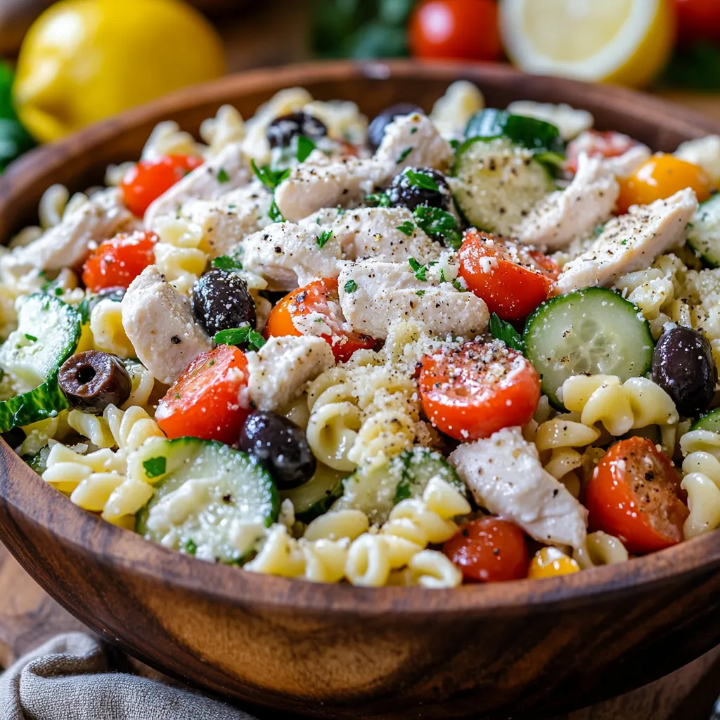 Salade De P tes Au Poulet Tomates Et Concombre Sauce C sar Recette Salade De P tes Au Poulet Tomates Et Concombre Sauce C sar Recette