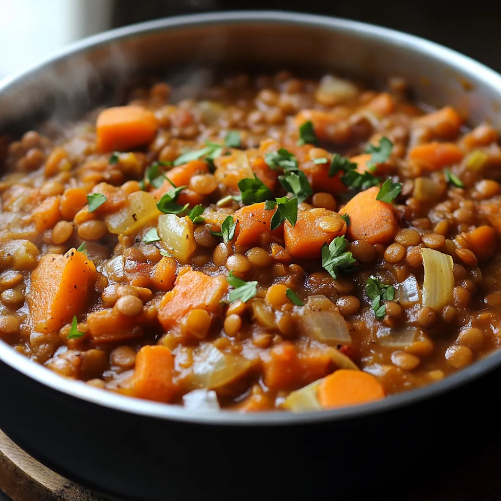 Ragoût lentilles vegan automnal