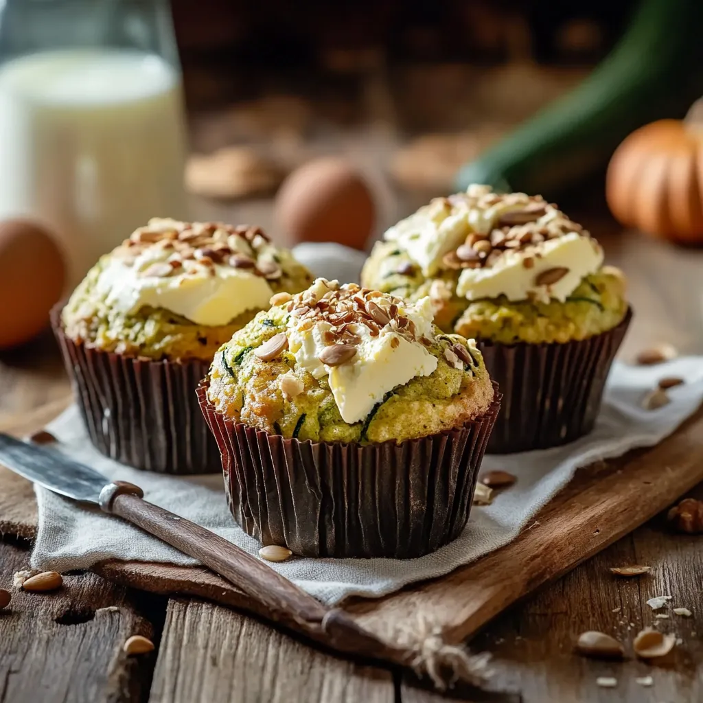 Muffins salés moelleux à la courgette et au fromage de chèvre