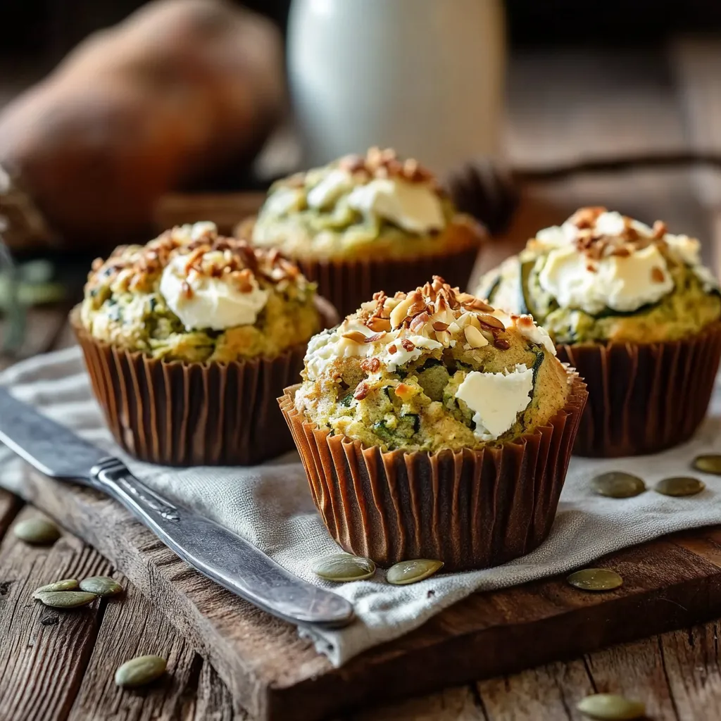 Muffins Salés Courgette et Chèvre - Recette végétarienne facile