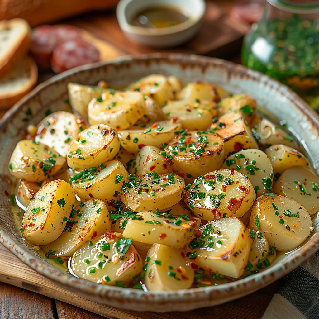 Salade de Pommes de Terre Traditionnelle aux Herbes Fraîches