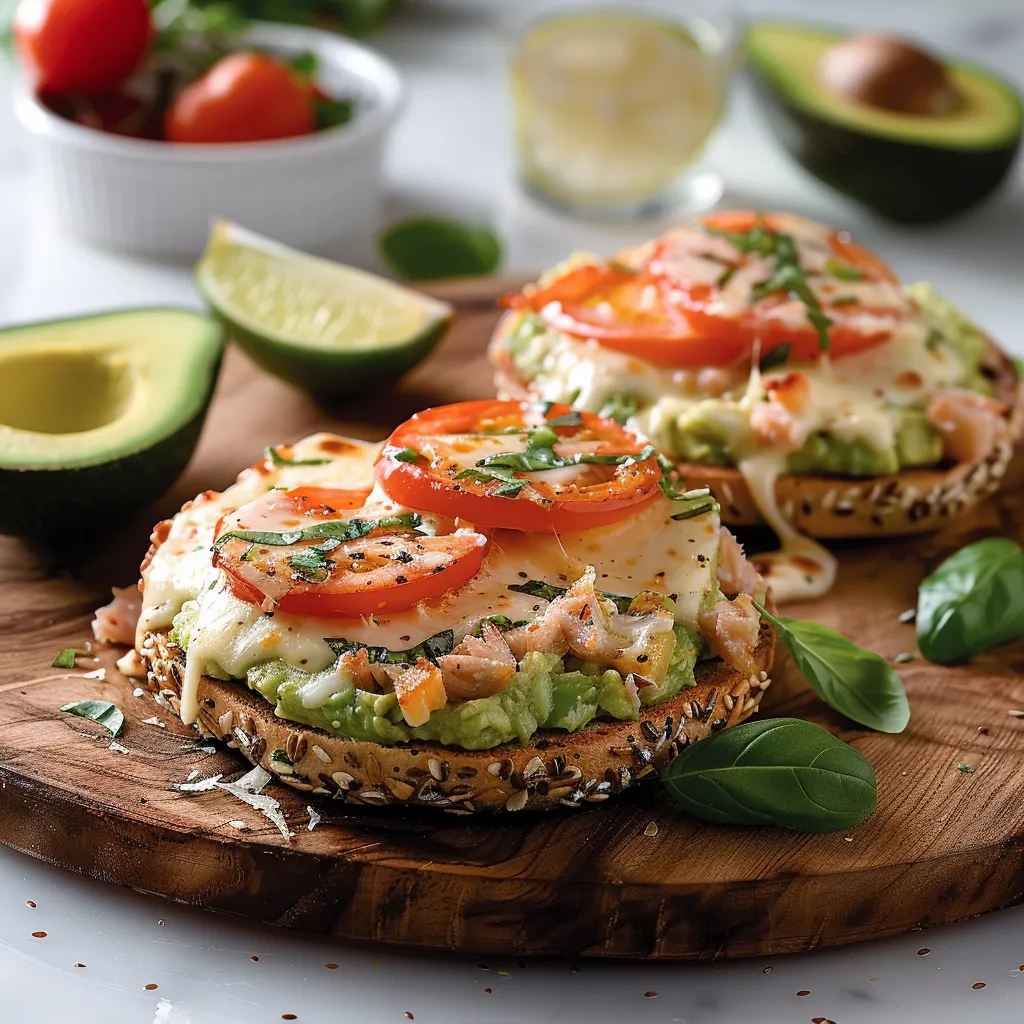 Croque-Monsieur au Thon et Avocat: Recette Rapide sur Muffin Anglais