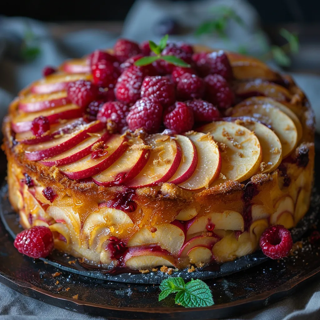 Cake Pommes et Fruits Rouges: Pâtisserie Gourmande pour le Goûter