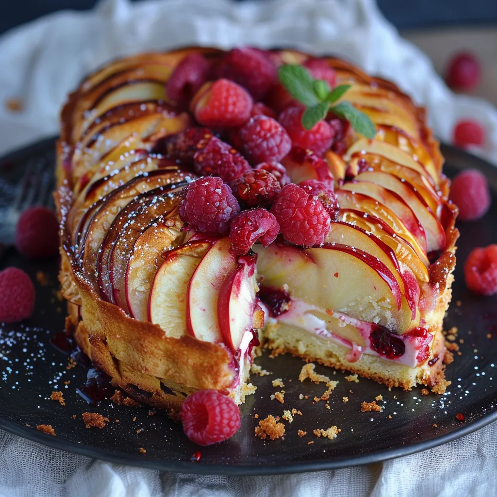 Gâteau Pommes Framboises: Cake Maison Facile et Délicieux