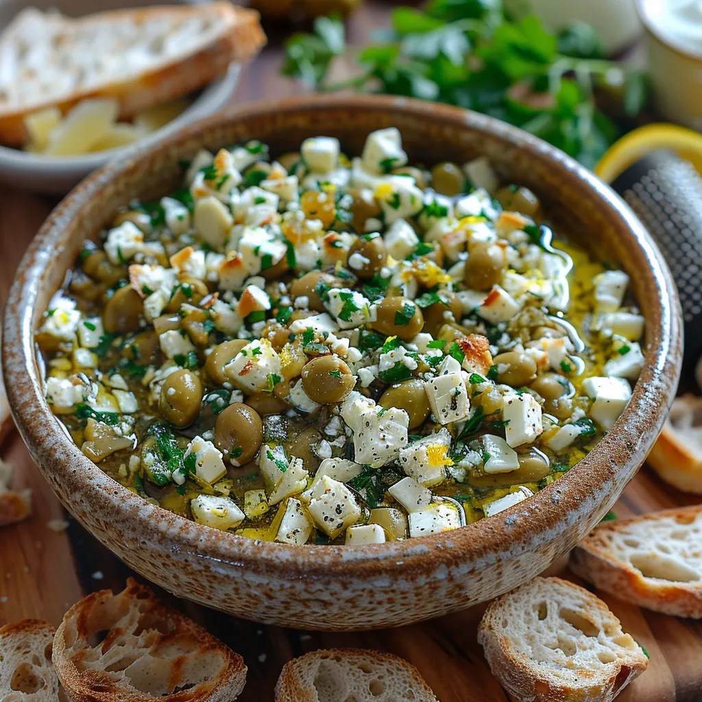 Tartinade d'Olives à la Feta: Tapenade Maison pour l'Apéro