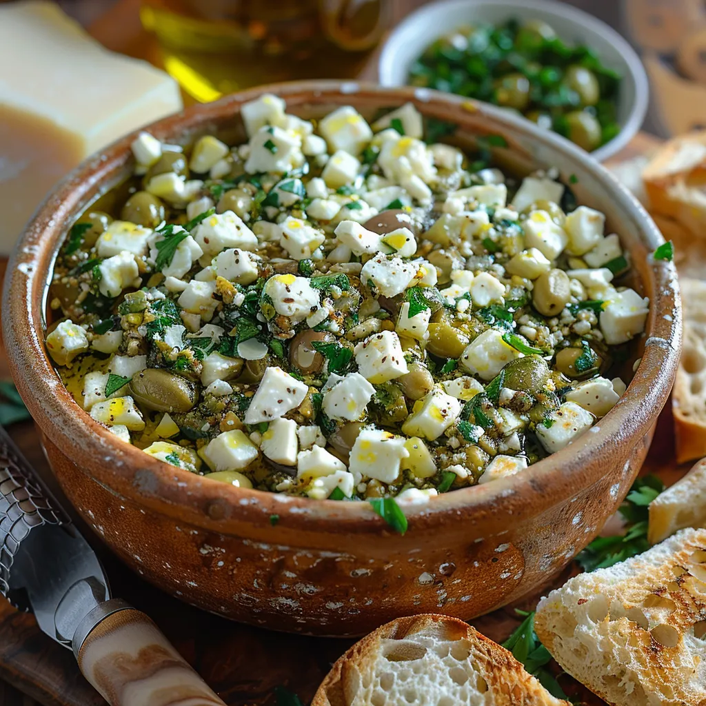 Tapenade Grecque aux Olives et Feta: Dip Crémeux et Savoureux