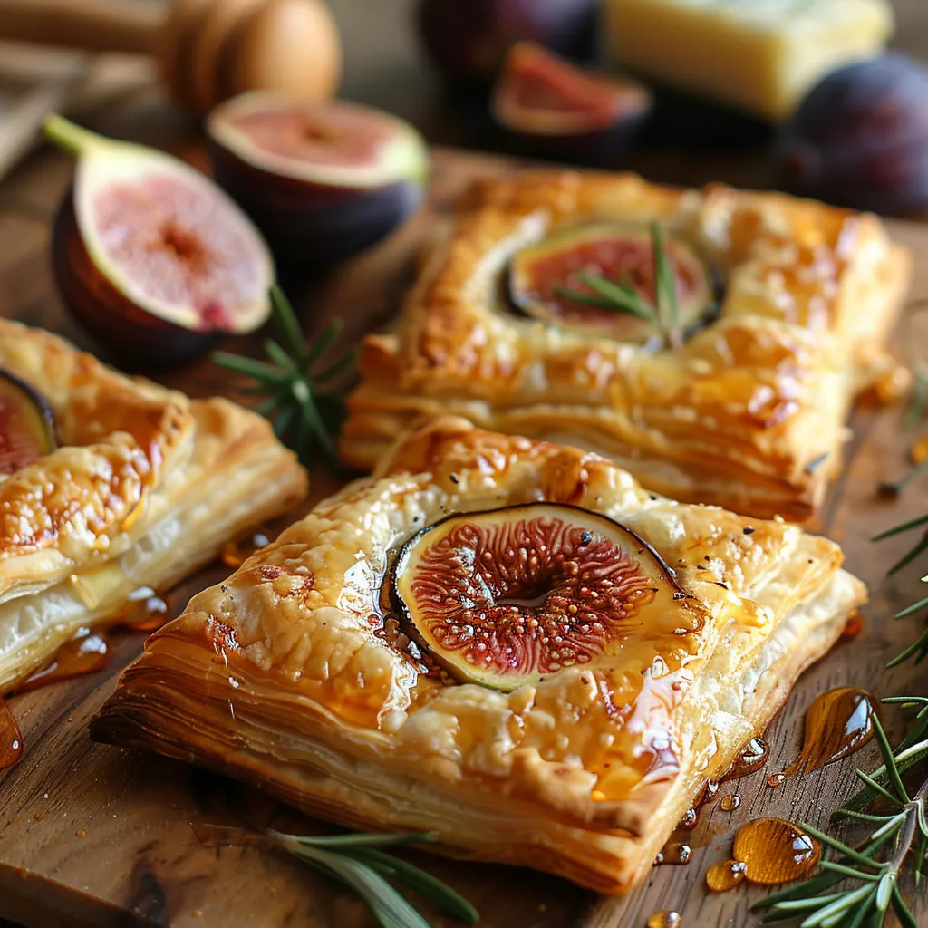 Recette Feuilletés Chèvre et Figues au Miel: Entrée Gourmande Facile