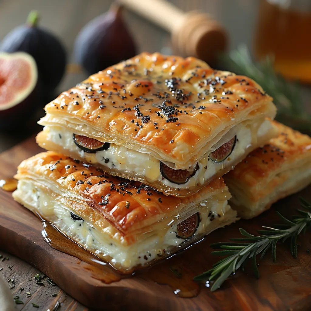 Feuilletés au Chèvre, Figues Fraîches et Miel: Recette Sucrée-Salée en 30 Minutes