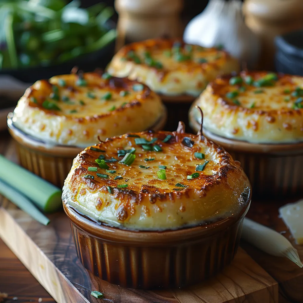 Petits flans de poireau fondants à la muscade