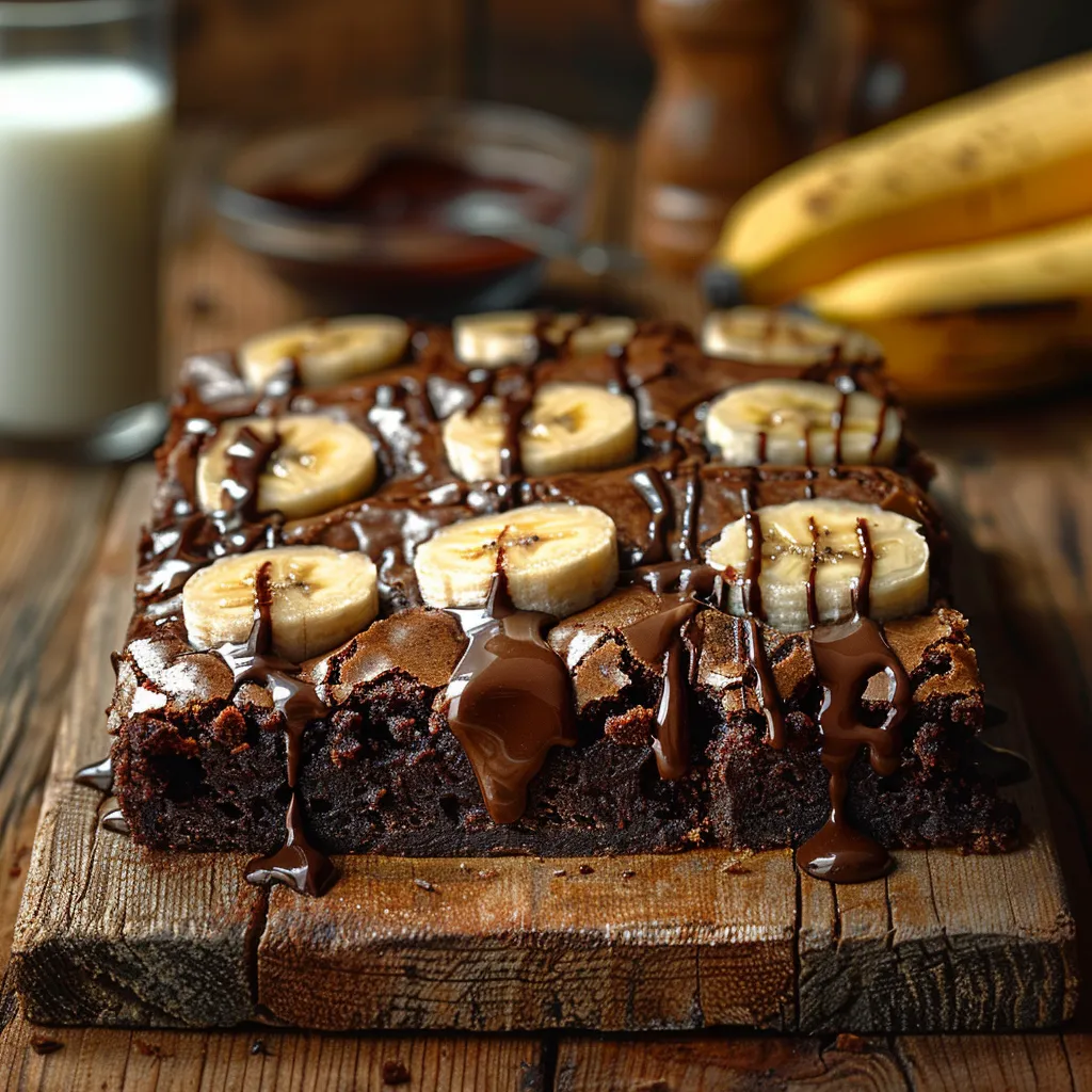 Brownie chocolat banane - Recette facile et rapide