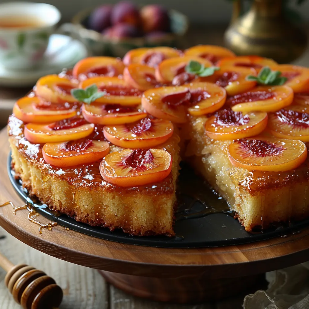 Gâteau renversé à l'abricot