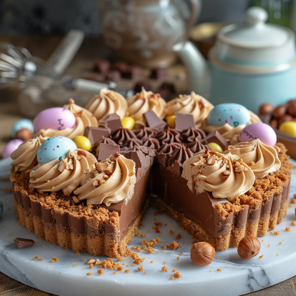 Tarte gourmande à triple texture pour célébrer Pâques