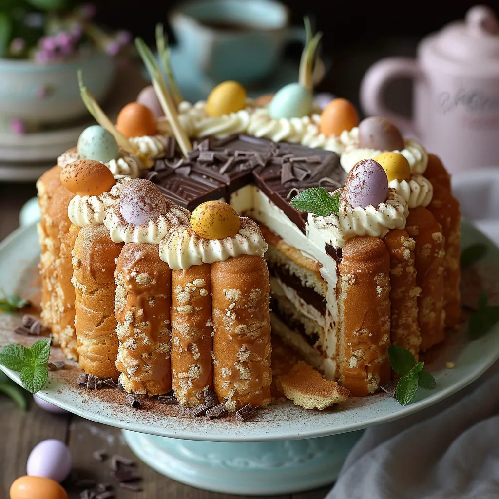 Charlotte au Chocolat de Pâques - Dessert festif et élégant