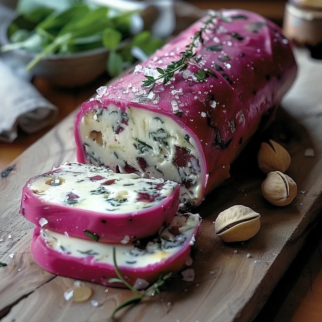 Roulé à la Betterave et Chèvre