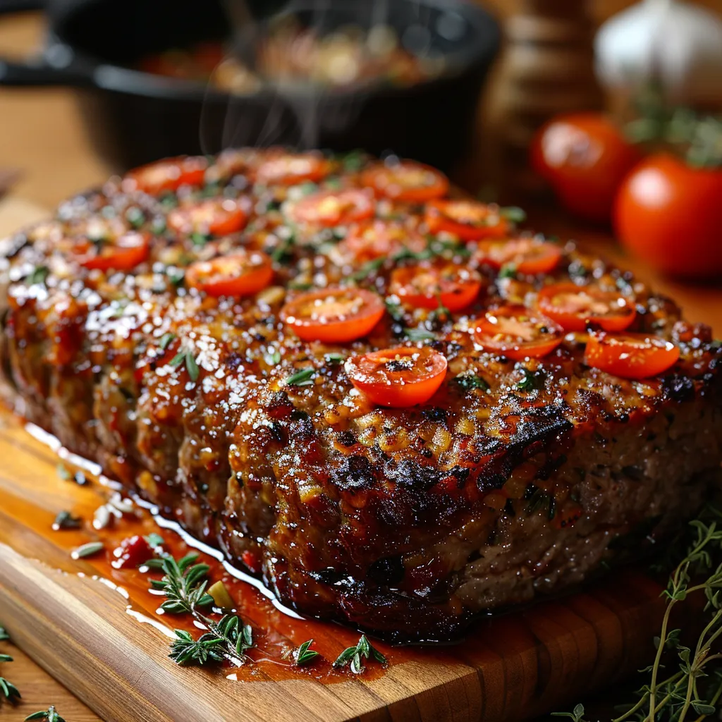 Pain de viande sauce tomate
