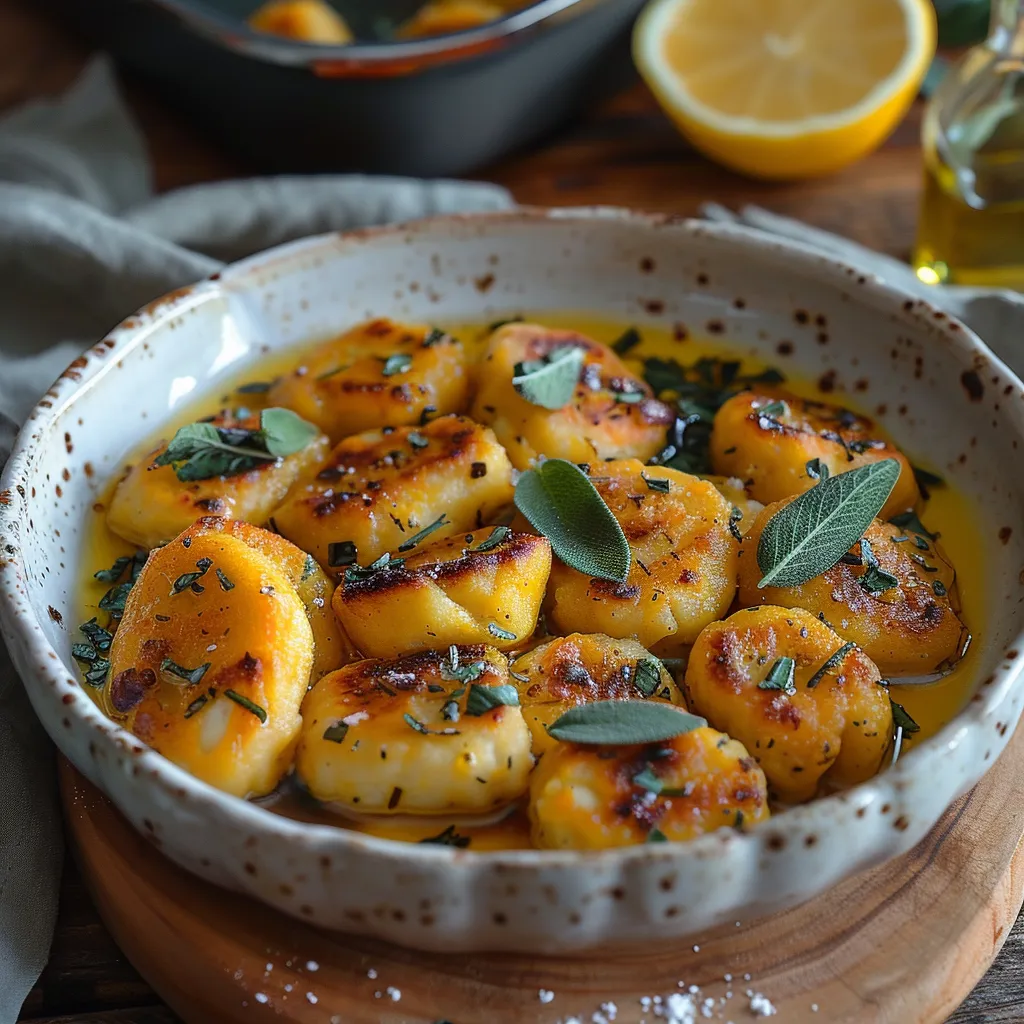 Gnudi au Butternut et Sauge
