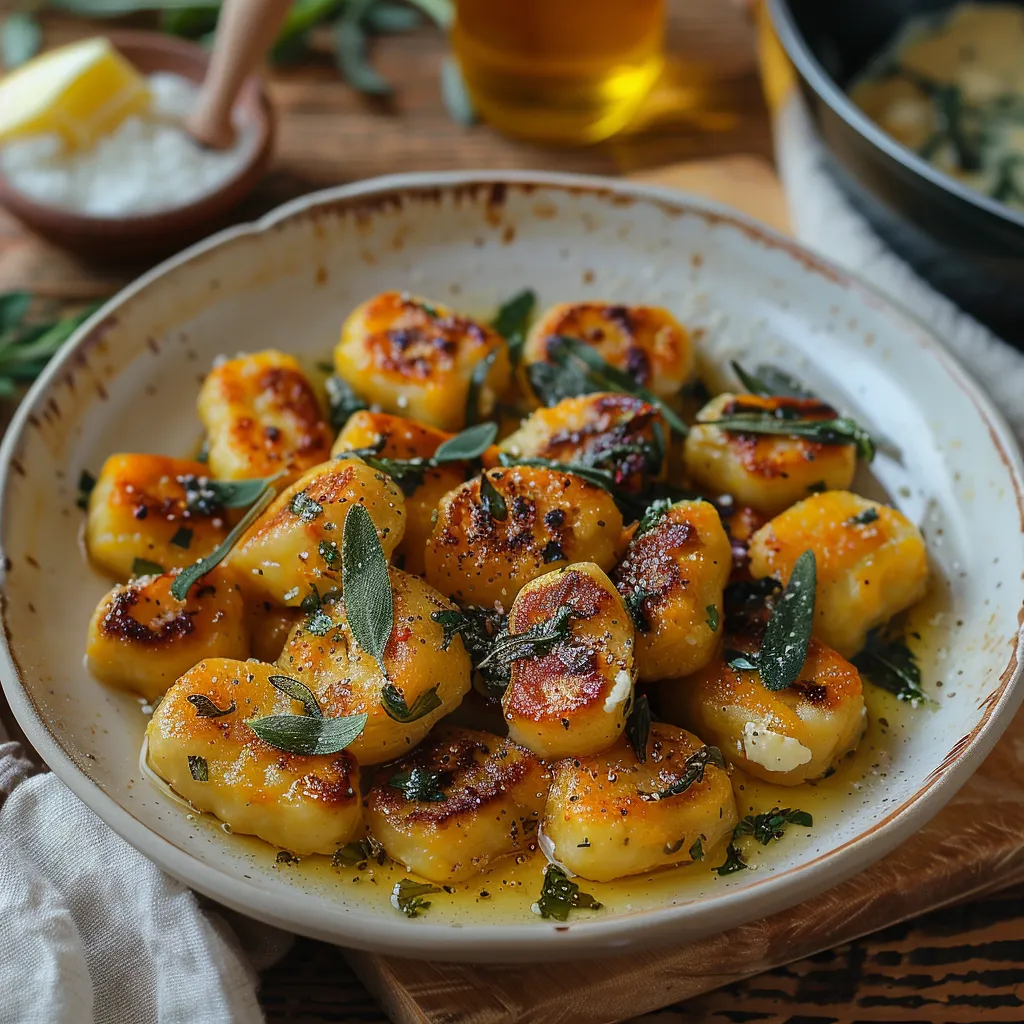 recette de gnudi au butternut, ces petites quenelles italiennes légères à base de ricotta et courge