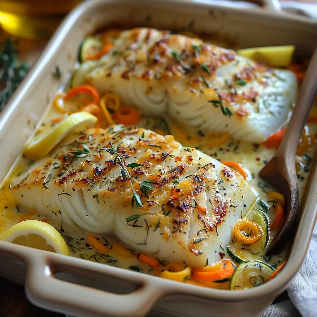 Filets de cabillaud à la crème