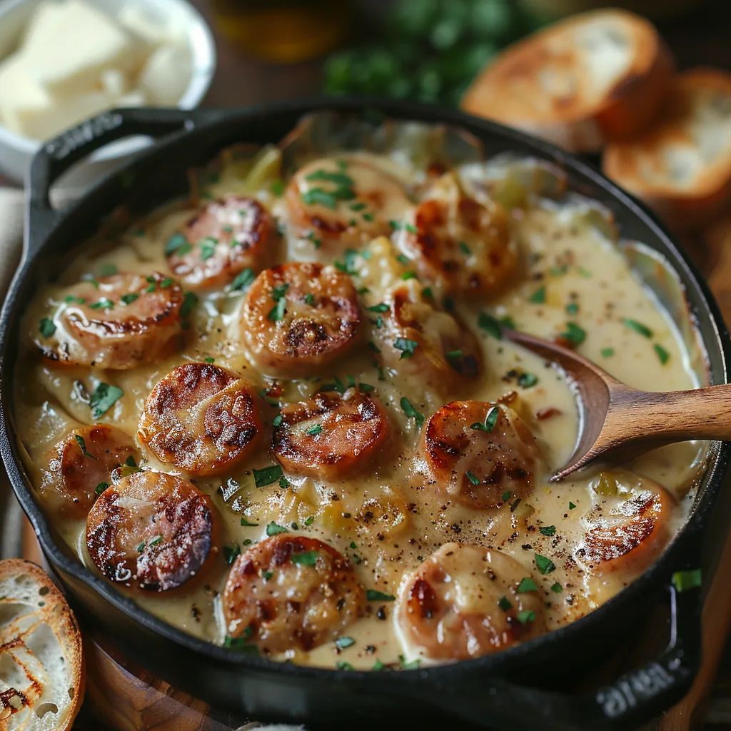 Fondue d'Endives Crémeuse aux Saucisses Fumées - Recette hivernale