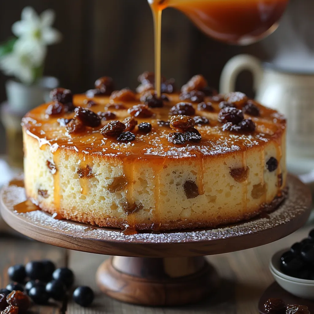 Gâteau de semoule moelleux et fondant, subtilement parfumé à la vanille et enrichi de raisins secs.