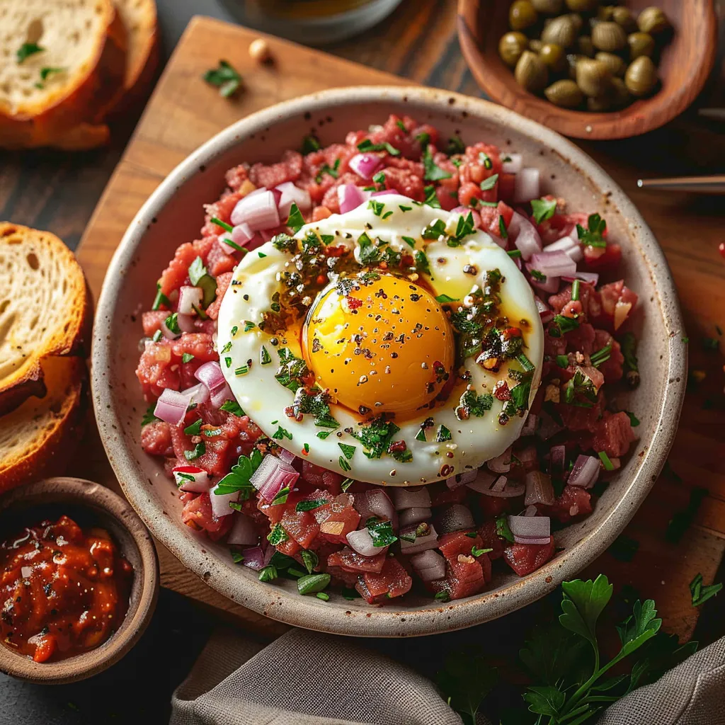 Tartare de Bœuf traditionnel à la française, la recette authentique