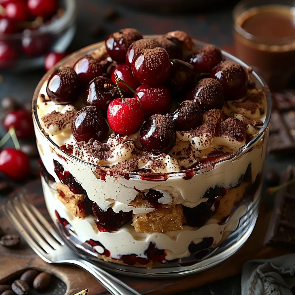 Tiramisu Forêt-Noire : la fusion parfaite entre deux desserts emblématiques