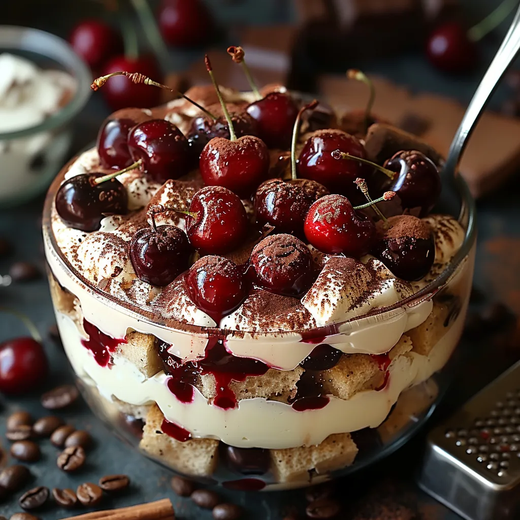 Recette de tiramisu Forêt-Noire