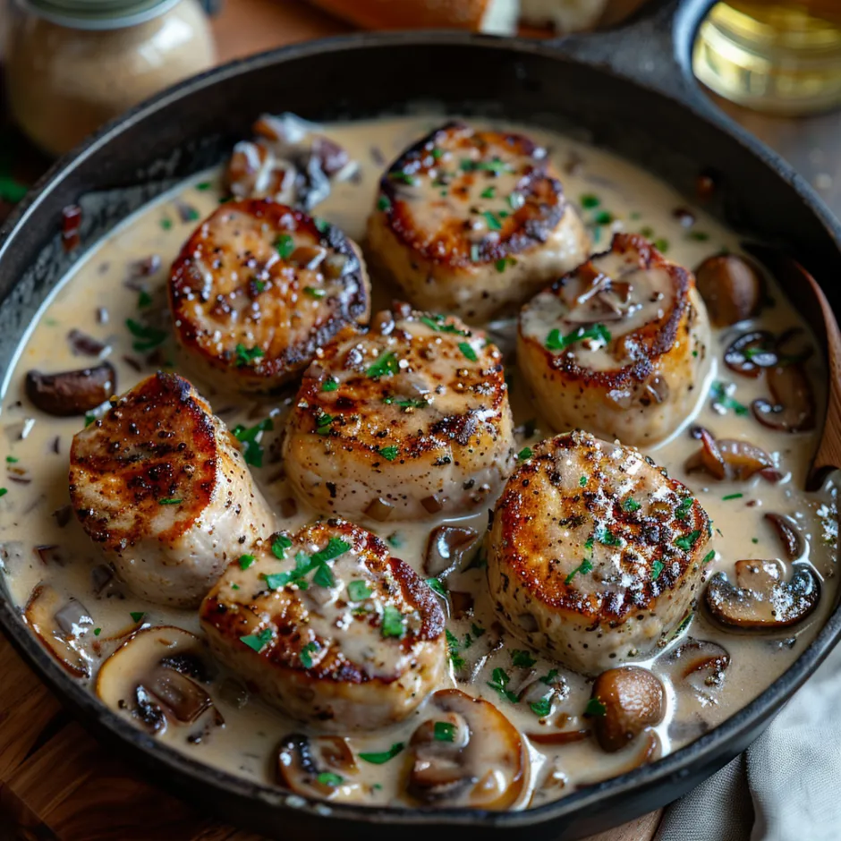 Recette de paupiettes de veau sauce forestière aux champignons frais