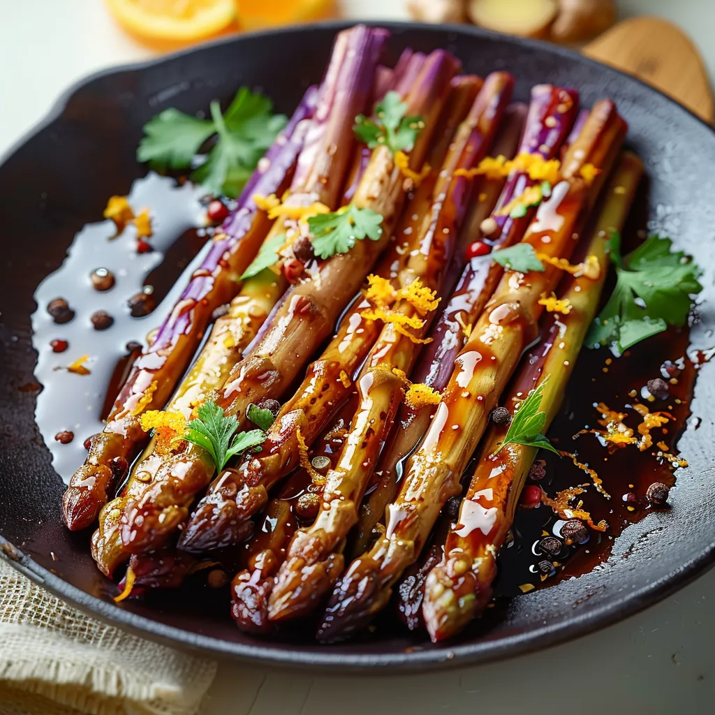 Asperges Violettes Orange Gingembre Fusion