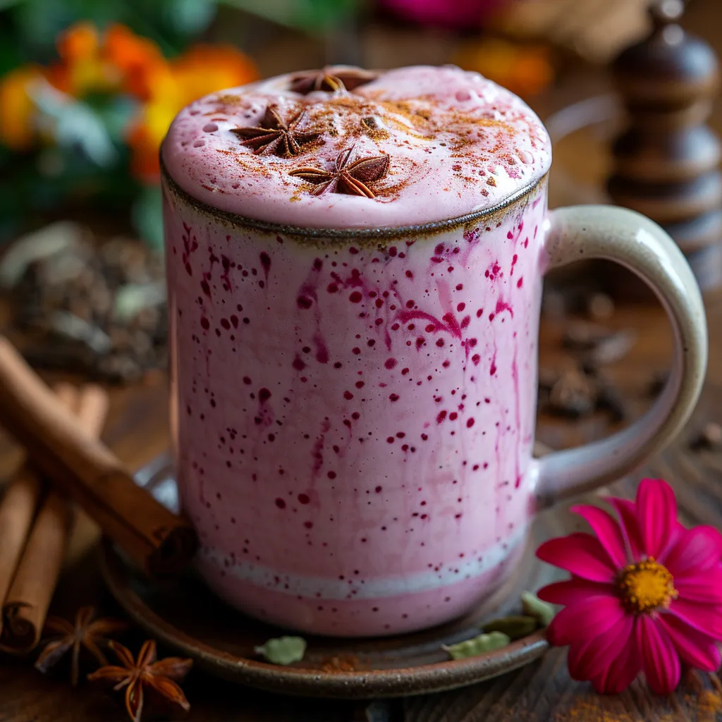 Pink Spicy Latte: Betterave Épices Naturel