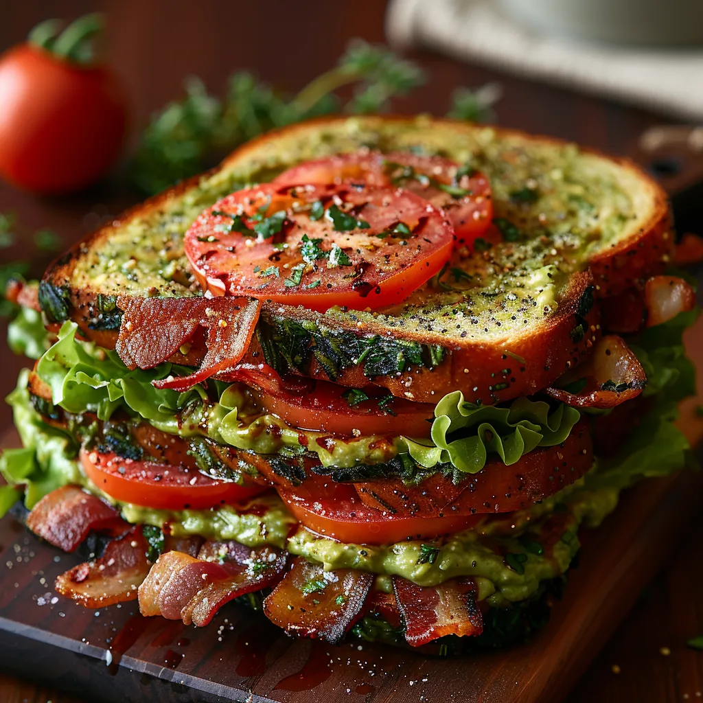 BLT Pains Maison Avocat: Sandwich Protéiné