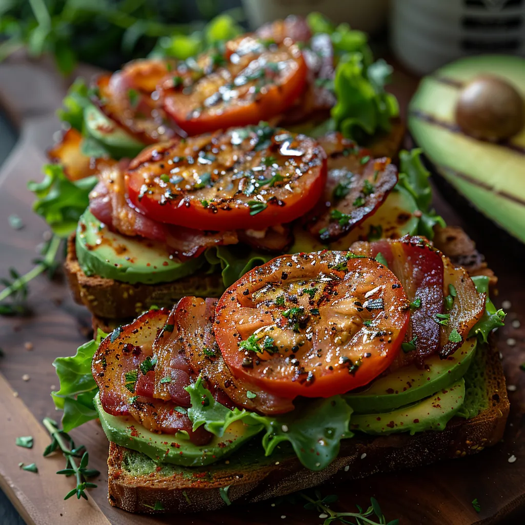 Recette de BLT avec pains maison à l'avocat