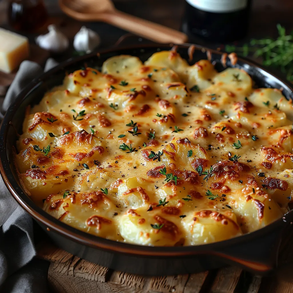 Gratin dauphinois à la raclette | Recette savoyarde gourmande