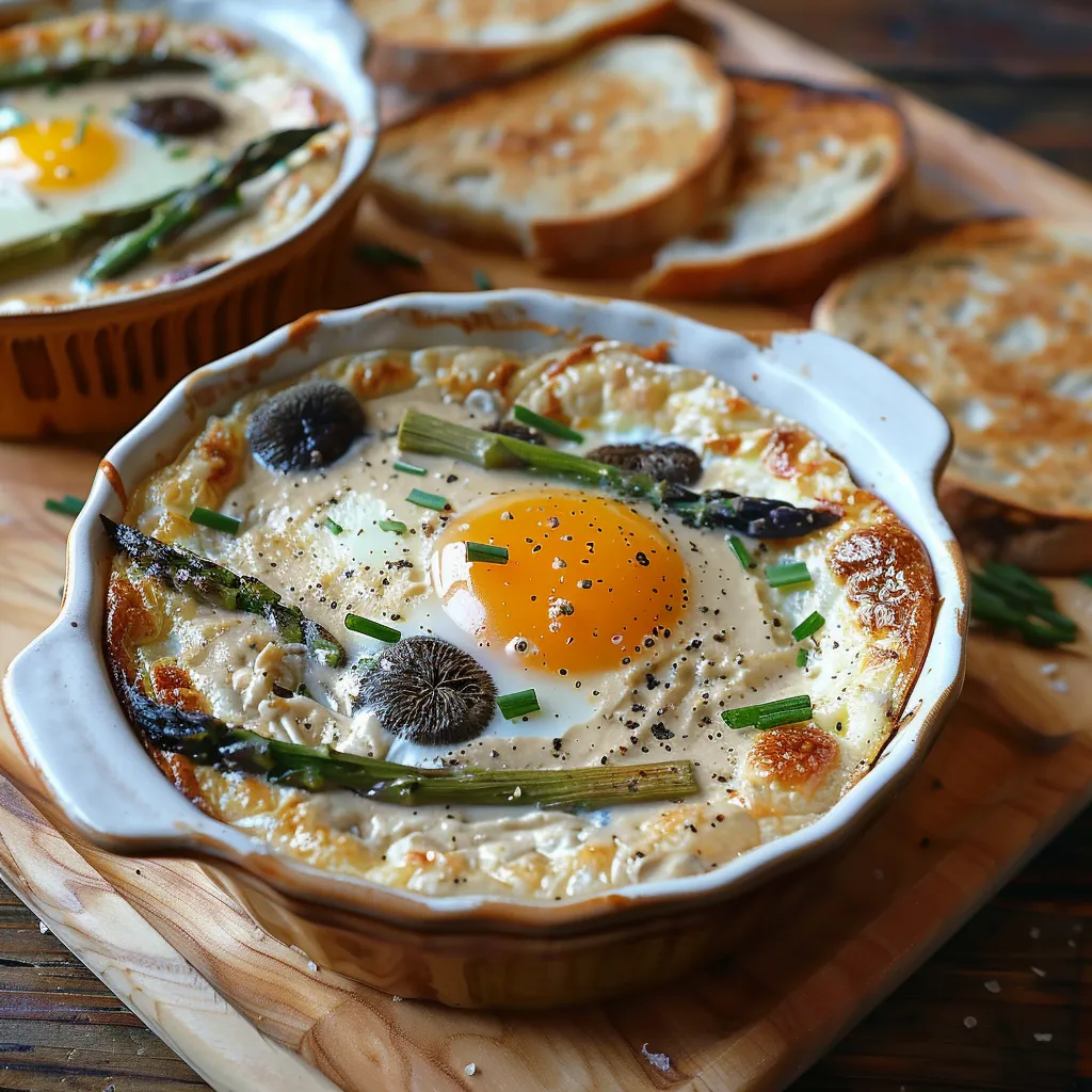Œuf Cocotte Morilles Asperges | Recette Raffinée Facile