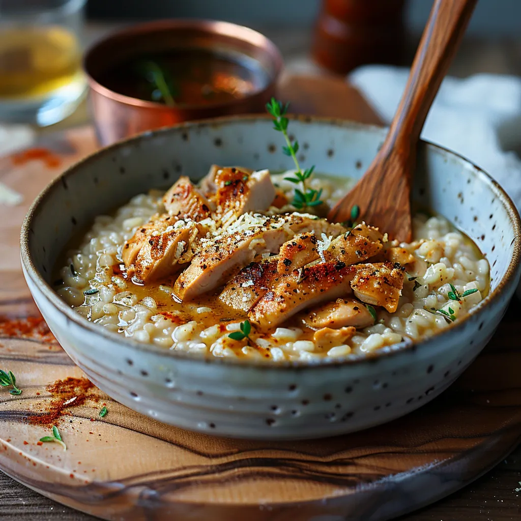 Risotto Épeautre Restes Poulet Économique